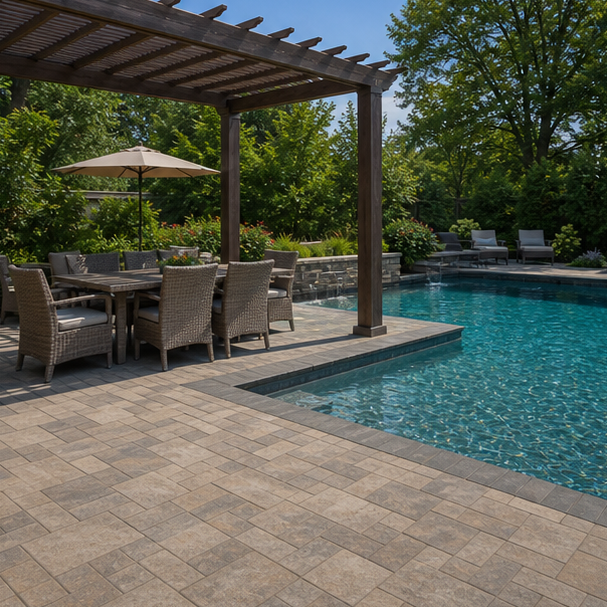 Pool Paver Ideas shade view