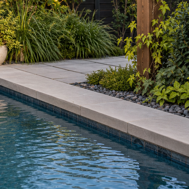 Pool Pergola Ideas waterline detail