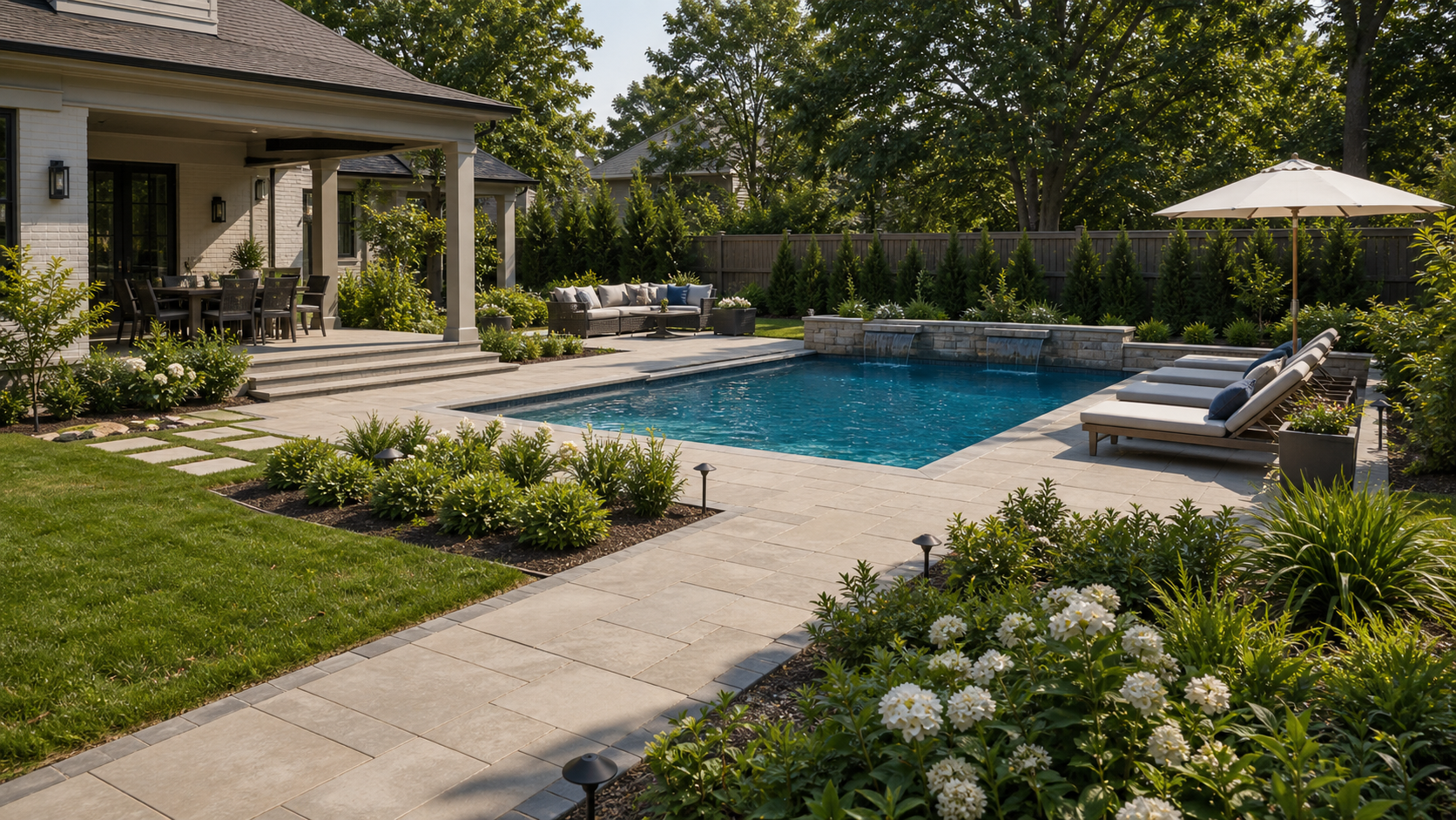 Pool Refresh Ideas backyard setting