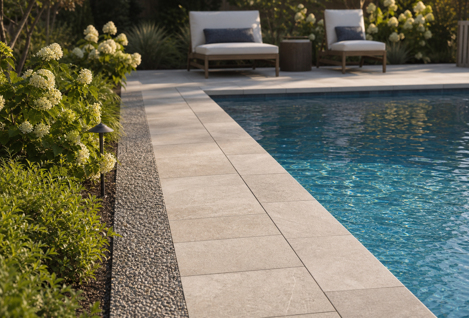 Pool Refresh Ideas materials and planting