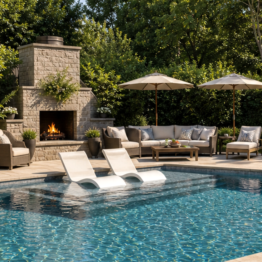 Pool Seating Ideas second view