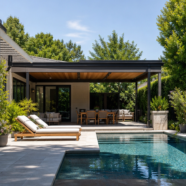 Pool Shade Ideas backyard setting