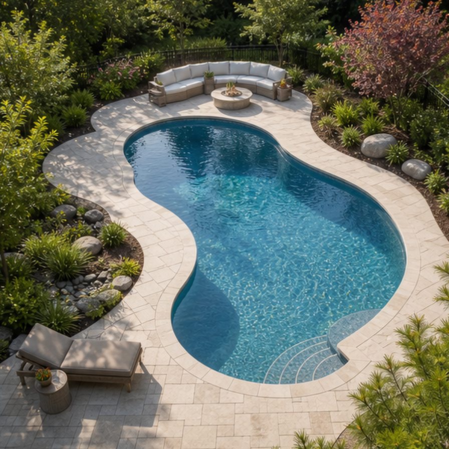 Pool Shape Ideas in a real setting