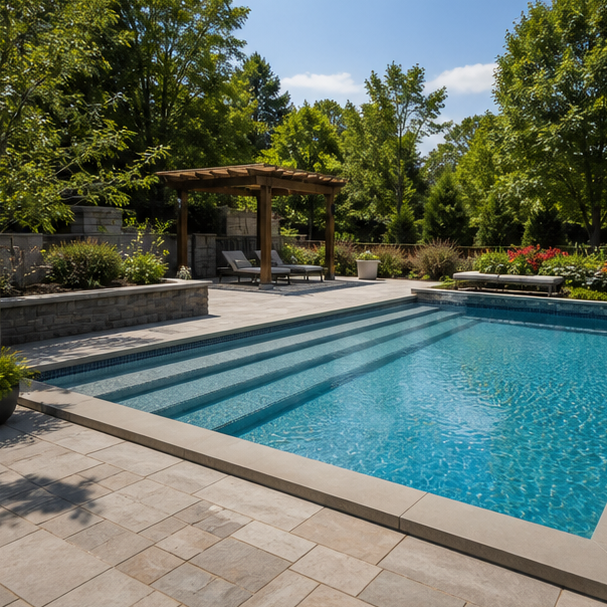 Pool Step Ideas wide view