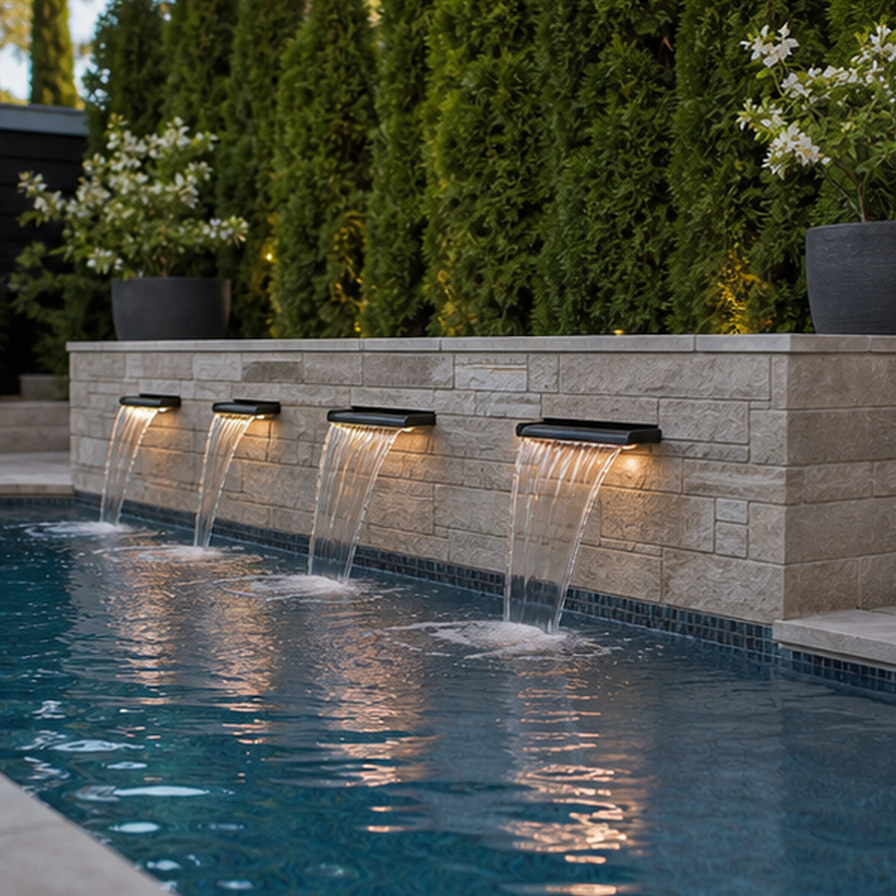 Pool Water Feature Ideas alternate style