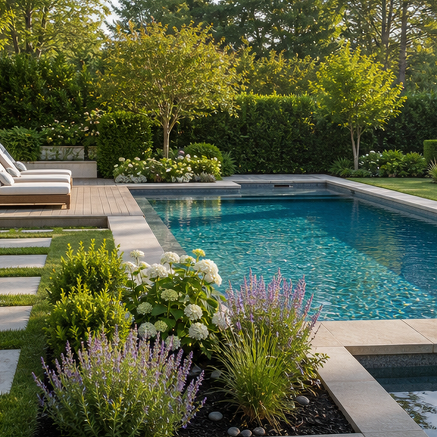 Poolside Garden Ideas overview