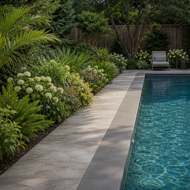 Poolside Patio Ideas planting edge