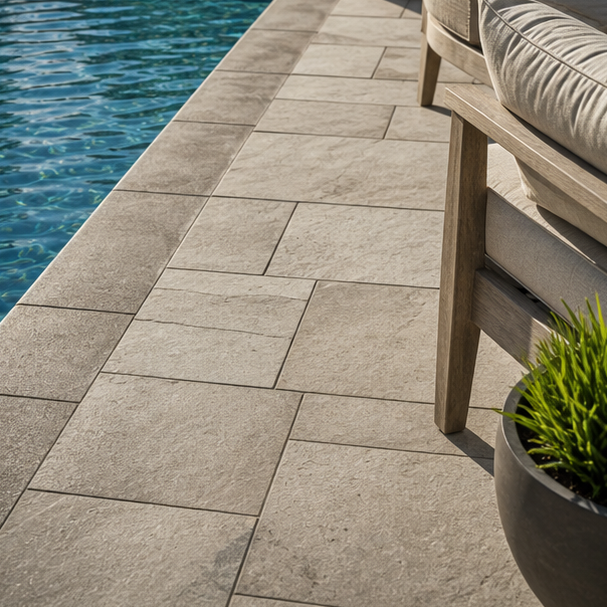 Poolside Patio Ideas stone texture