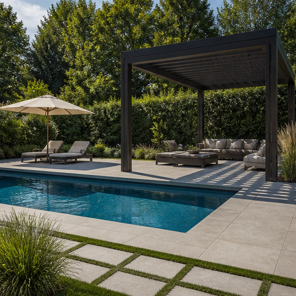 Rectangular Pool Ideas shade view