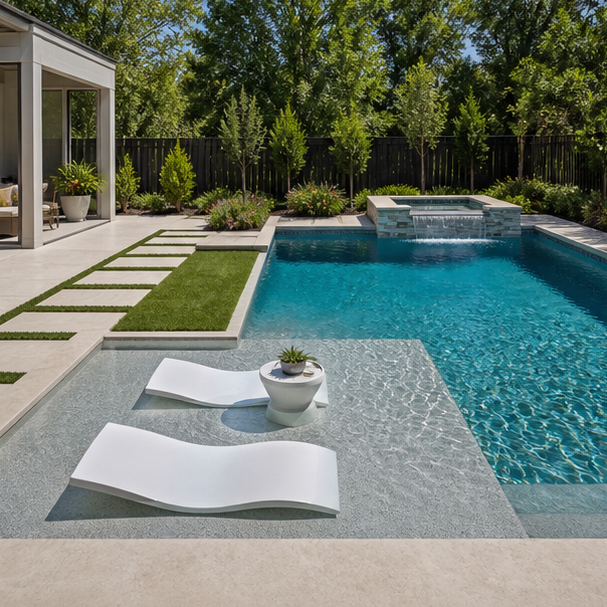 Tanning Ledge Pool Ideas layout view