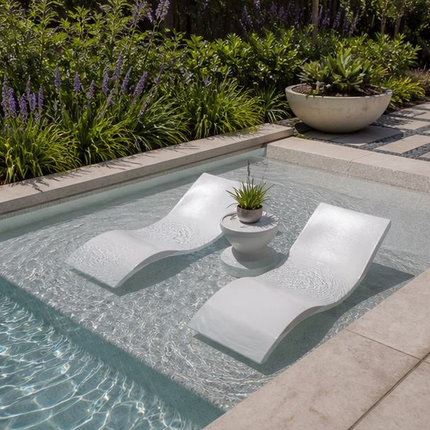 Tanning Ledge Pool Ideas materials and planting