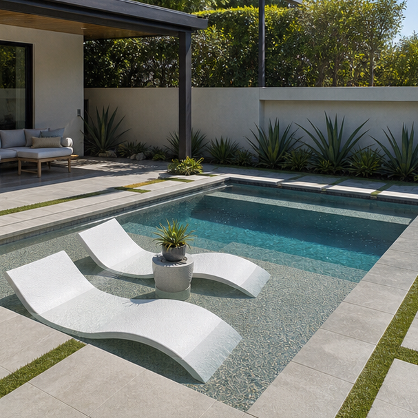 Tanning Ledge Pool Ideas modern lines