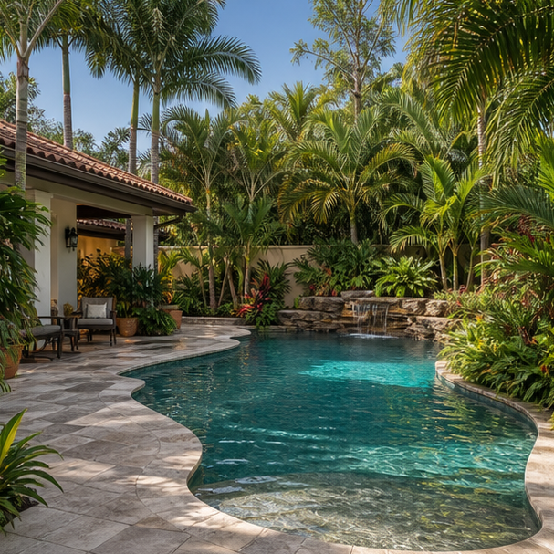Tropical Pool Ideas layout view